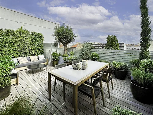 Amenagement terrasse Boulogne Billancourt - L'Atelier Botanique